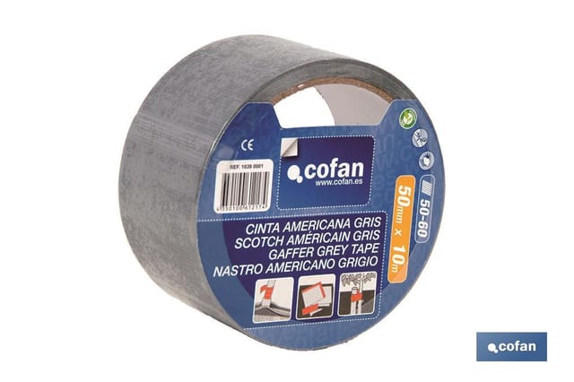 Graues Klebeband, 180 Mikron, 50 mm x 10 m