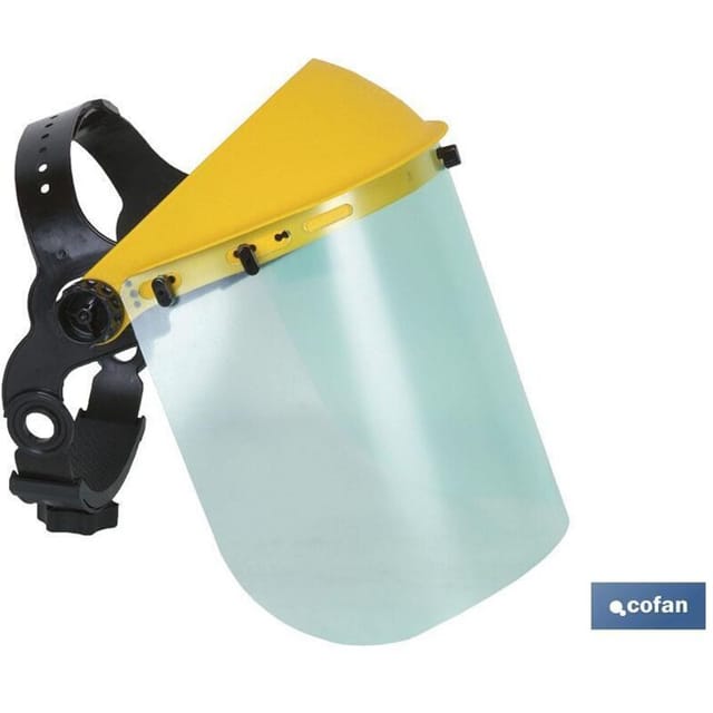 Klappbarer und manuell verstellbarer Schutzschildhelm EN166/EN1731 200x390x1mm