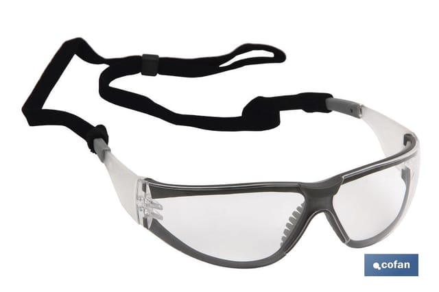 Schutzbrille umhüllt UV-Schutz