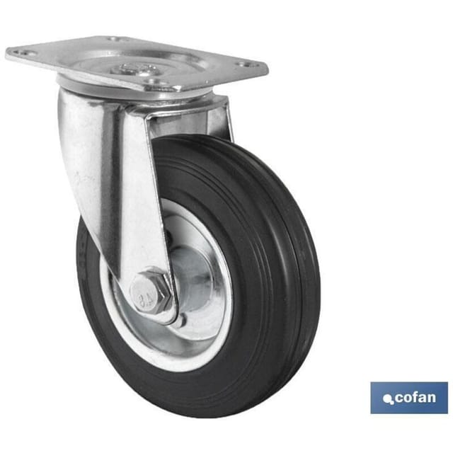 Radplatte aus Gummi/Metall Ø80x27mm