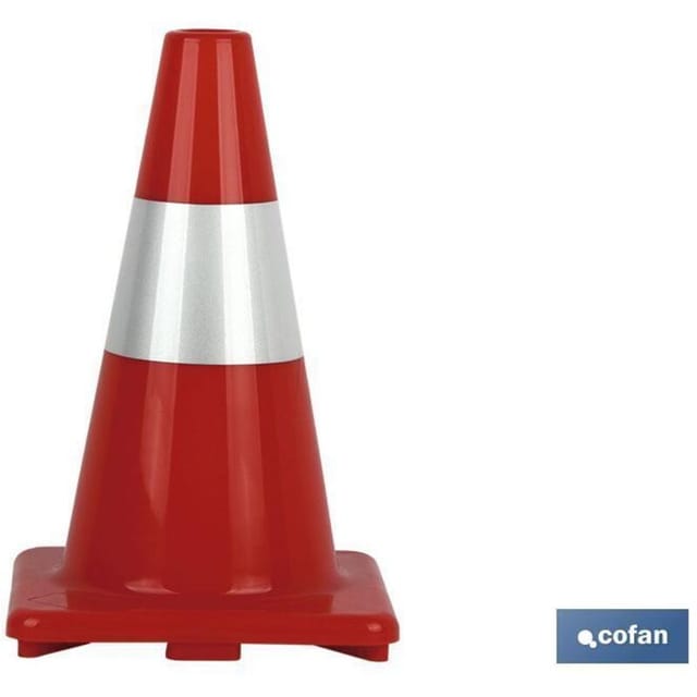 Kegel 30 cm. rot und weiß