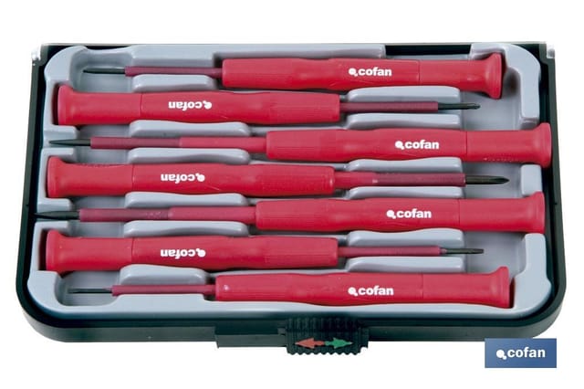 Präzisions-Schraubendreher-Set, 7 Einheiten.