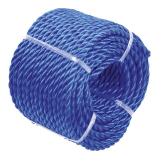 Kunststoff-Seil / Allzweckseil 4 mm x 20 m blau