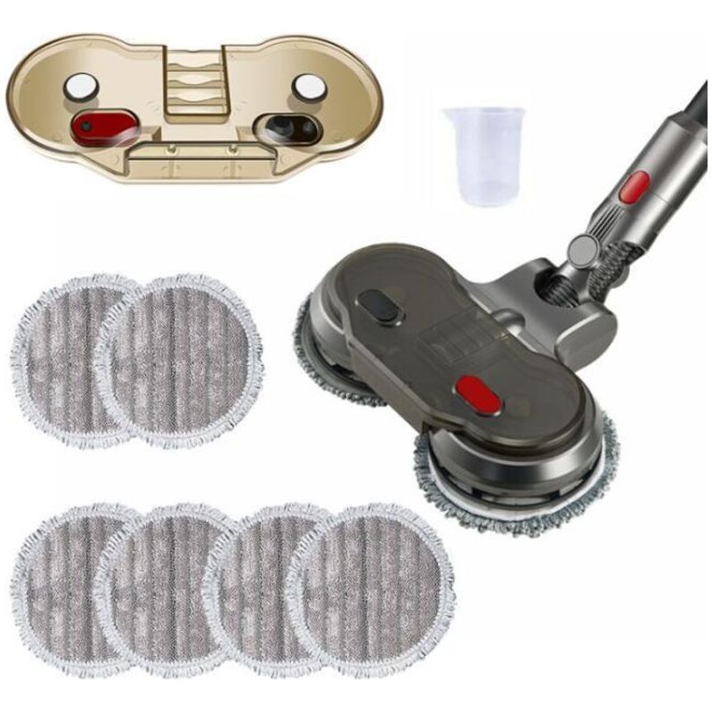 Zubehör Für Den Elektrischen Wischaufsatz Dyson V7 V8 V10 V11 Staubsauger, Elektrischer Wischaufsatz Mit Led-scheinwerfern, Wasserbehälter, 6 Wiederverwendbare Wischpads Und 1 Wasserbehälter