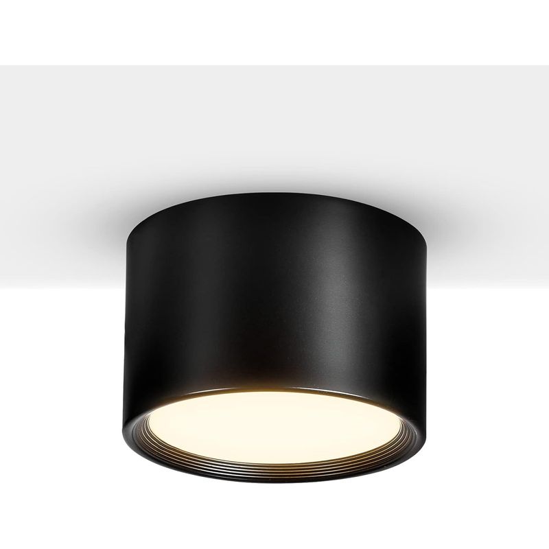 Led-deckenstrahler, Schwarz/warmweiß 3000k, 5w, Deckenleuchte Für Wohnzimmer, Esszimmer, Küche, Flur, Schlafzimmer, Ø 8,5 Cm