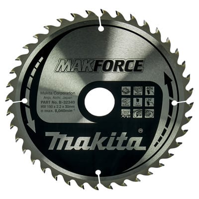 Makforce Sägeblatt 190x30x40Z - Makita