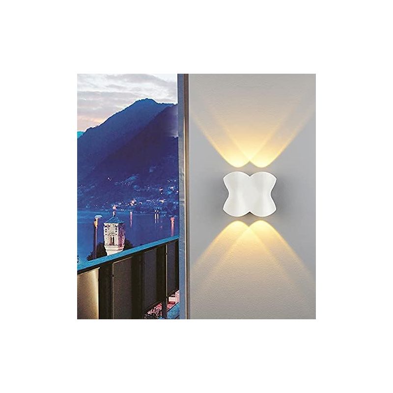 – 4-w-led-wandleuchte, Wasserdicht (ip54) – 3200 K Warmweißes Licht – Einfache Montage Für Schlaf- Und Wohnzimmer – Modernes Metalldesign