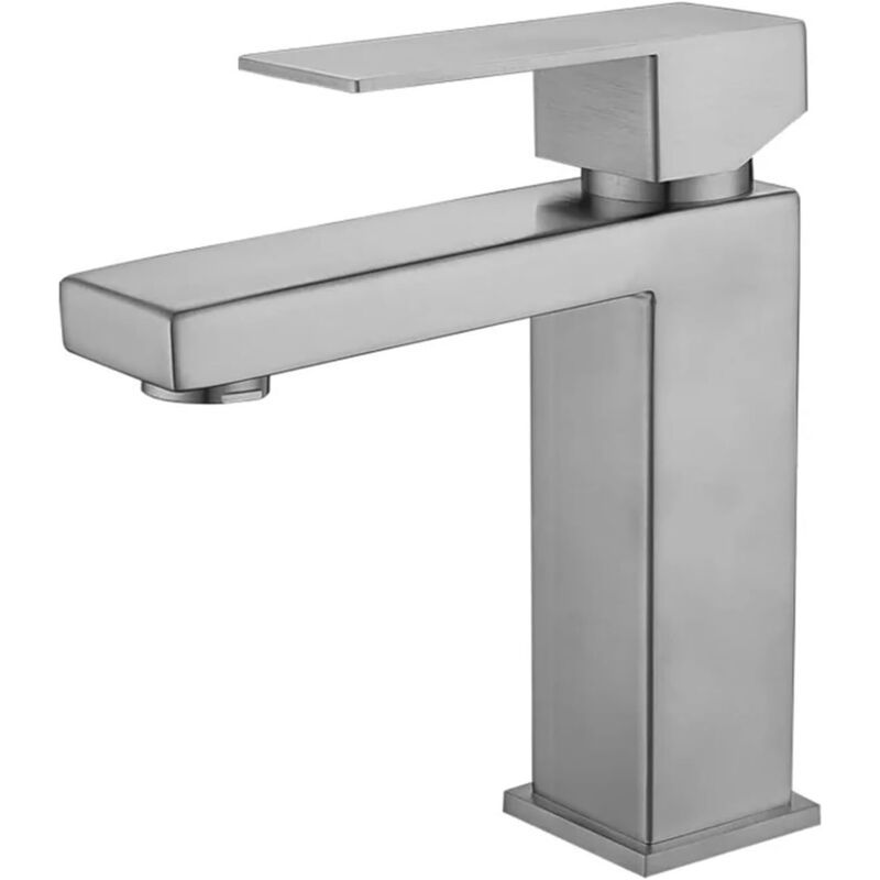 Messing-waschtischarmatur Für Warm- Und Kaltwasser (farbe: Silber)