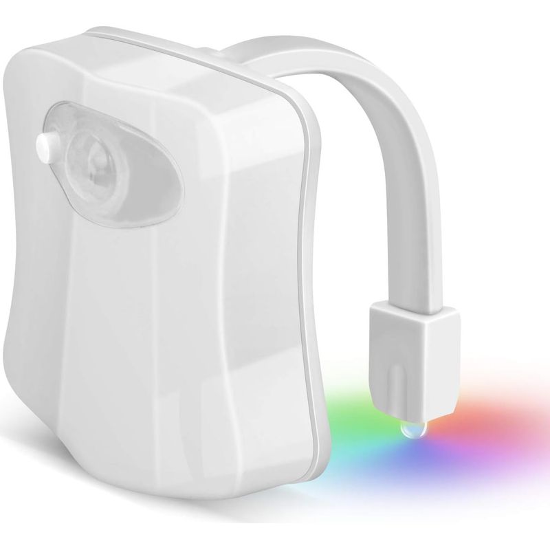 Stück Led-toilettenleuchte Mit Bewegungsmelder Für Badezimmer, Wc-schrank, Waschbecken Und Toilettensitz, 8 Farbwechsel, Für Den Einsatz Im Dunkeln