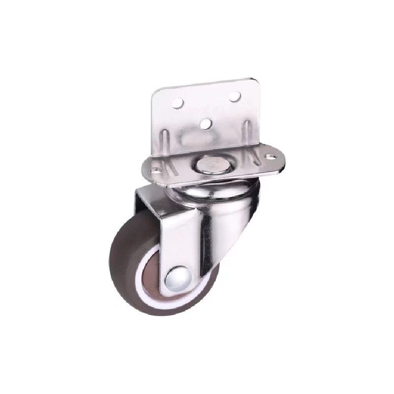 Kleine Lenkrollen Für Möbel, 32 Mm Ohne Bremse, L-förmige Montageplatte, Geeignet Für Möbel, Blumenständer, Kindergärten (32 Mm, 2 Stück)