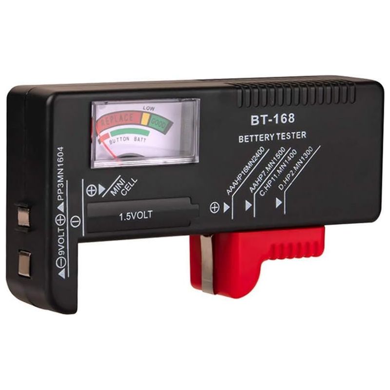 Batterietester, Batteriespannungstester-controller Für Aa/aaa/c/d / 9v / 1,5v Knopfzellen, Universelles Lcd-display (3)