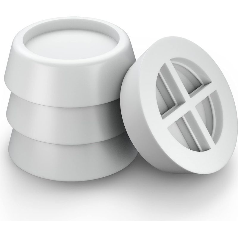 Füße Für Waschmaschinen, Antivibrationspads, Geräuschreduzierende Antivibrationsfüße Für Waschmaschinen Und Trockner, Antivibrations-gummipads (weiß X 4)