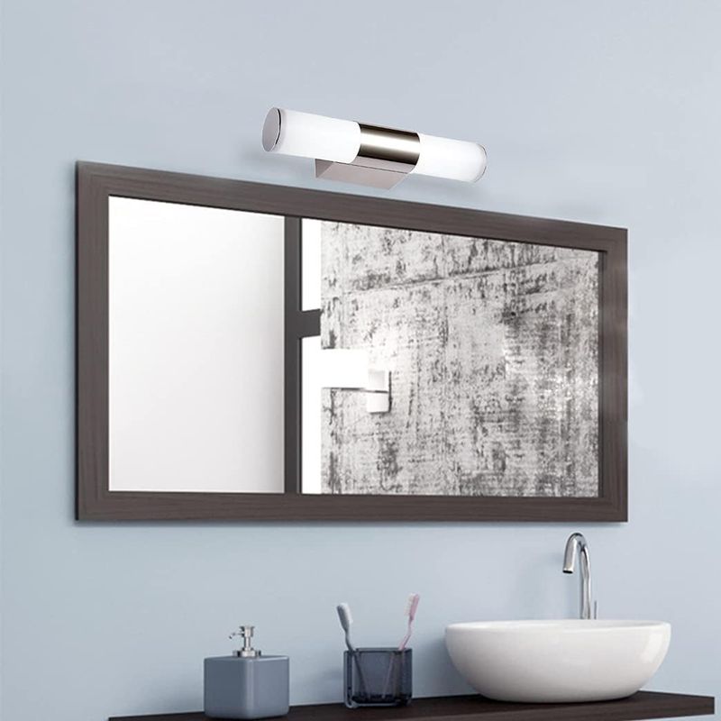 12-w-led-wandleuchte (25 Cm) Für Badezimmerspiegel, Schminkspiegellampe, 6000 K Kaltweiß, Wasserdicht, Für Badezimmerspiegel