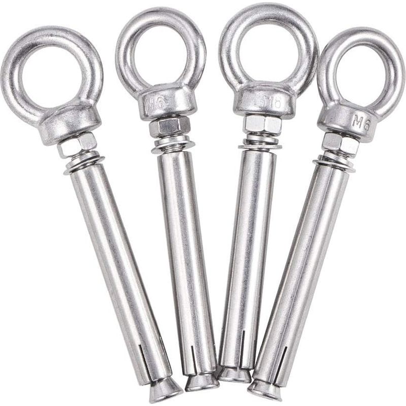 Satz Mit 4 M6 X 80 Mm Sechskant-spreizdübeln Aus Edelstahl 304