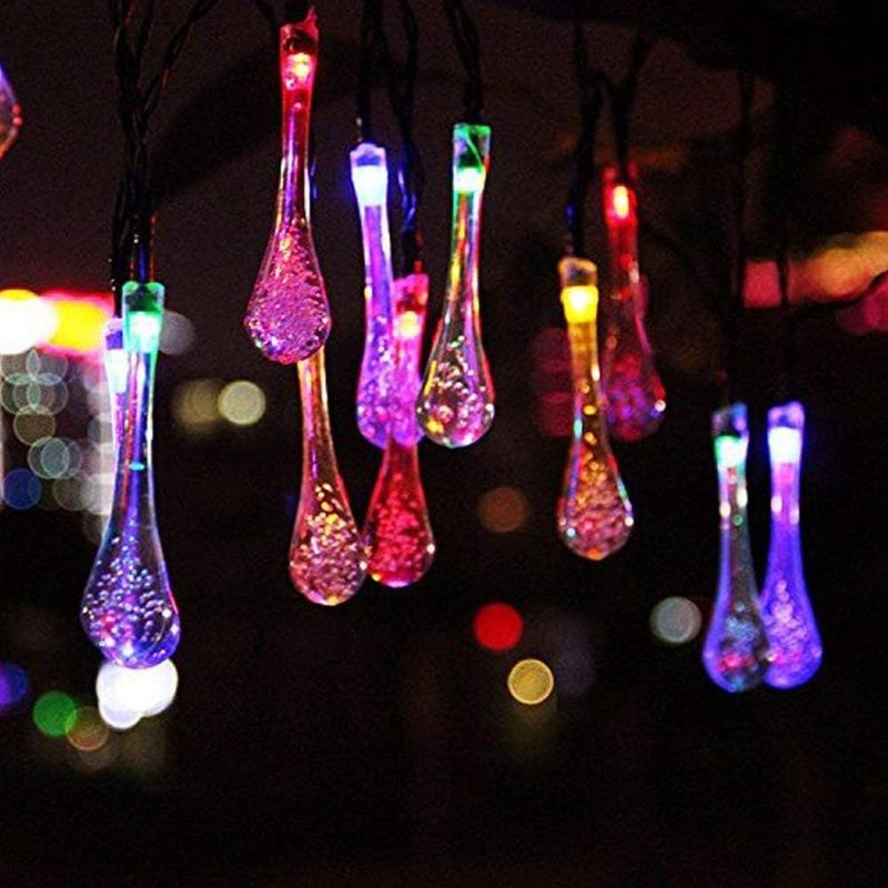 Solarbetriebene Led-lichterkette, Batteriebetrieben, Wasserdicht, 6,5 Meter, 30 Leds, 8 Modi, Dekorativ Für Garten, Terrasse, Haus, Weihnachten, Party, Patio, Balkon (mehrfarbig)