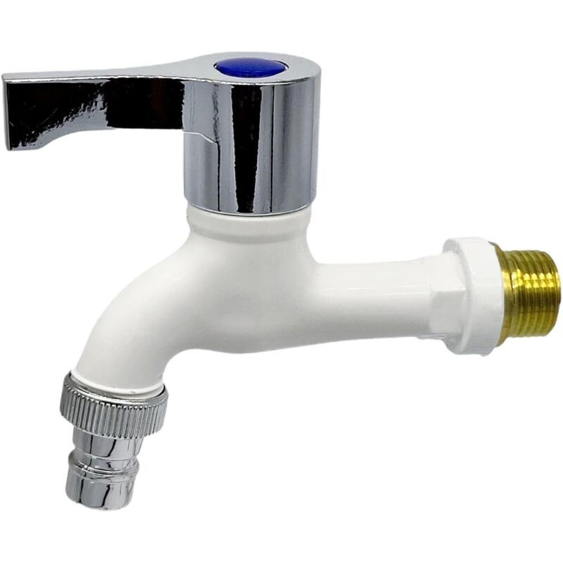 Pp-waschtischarmatur, Waschtischarmatur, Waschtischarmatur 2,0 Mpa, Waschtischmischer, 1/2"-wandwaschtischarmatur – Weiß