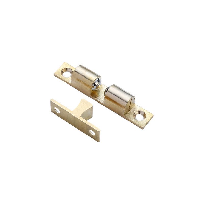 Kugelverschluss Aus Kupfer – Rollenverschluss Mit Doppelkugeln Und Schrauben Für Schränke Und Möbel (2 Stück, 60 Mm)