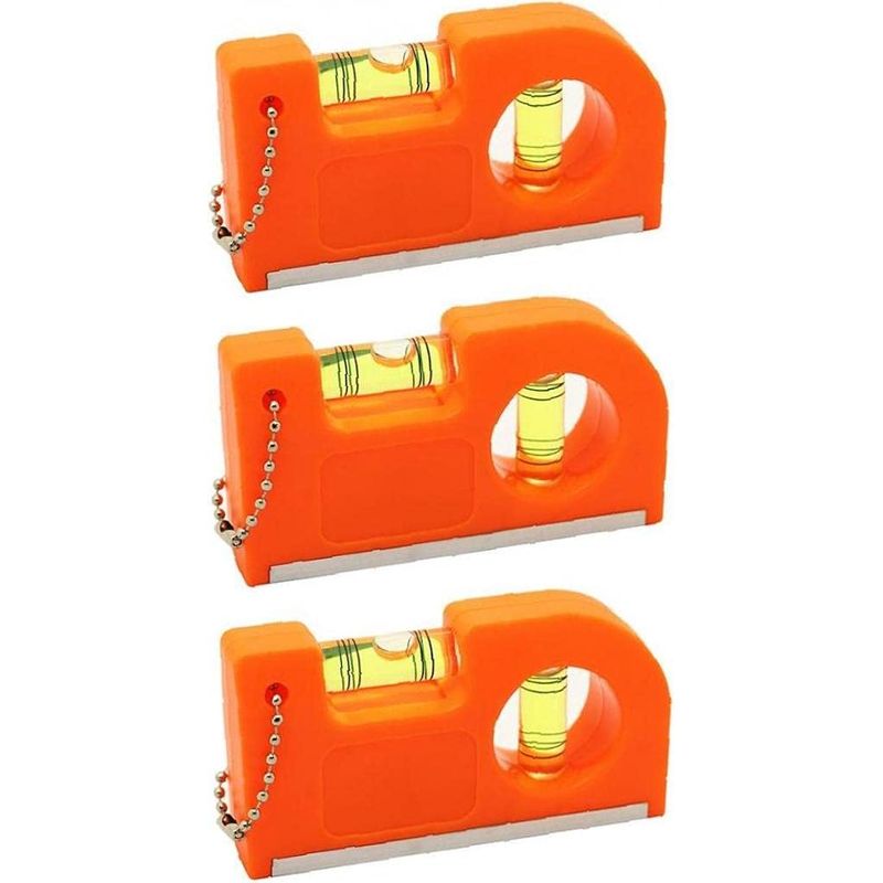 Tragbare Mini-wasserwaage, Wasserwaage Mit Reißverschluss, Magnetische Wasserwaage Aus Aluminiumlegierung, Balance-lineal (3-teilig)