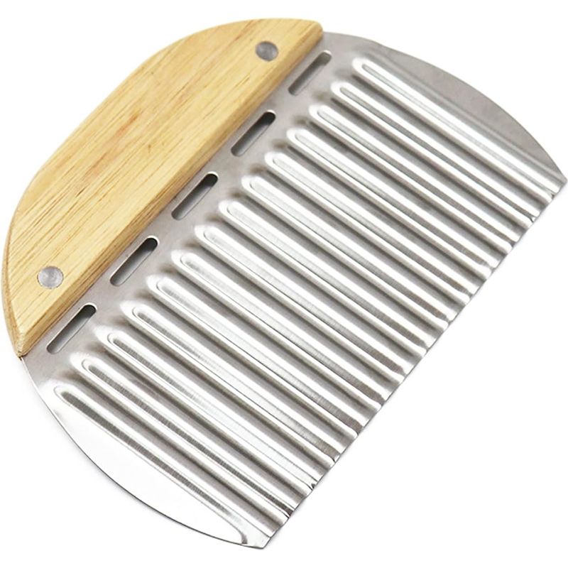 Wellenschneider Aus Edelstahl, Wellenmesser Für Kartoffeln, Pommes Frites Und Obst Gemüsemesser Mit Wellenschliff Für Gemüse Und Kartoffeln, Wellenmesser, Hals