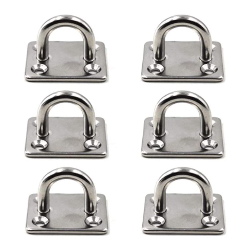 M8 Deckenhaken, Wandhaken Aus Edelstahl 304 Für Yogaschaukel, Bootszubehör, 6er-pack (schrauben Nicht Enthalten)