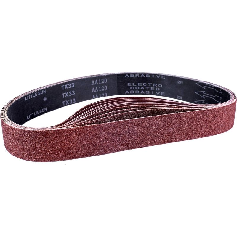 Sortierte Schleifbänder 50 X 686 Mm Für Bandschleifer - 5er-pack (je 1 Körnung 80/120/150/240/400)