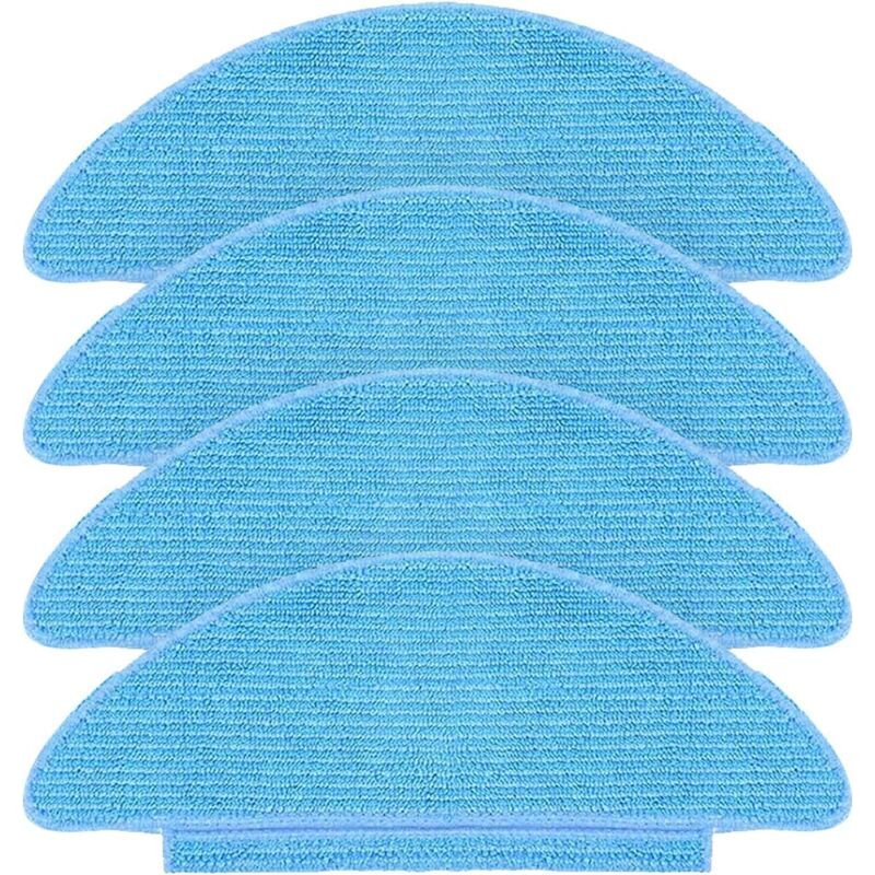 Csparcv 4er-pack Ersatztücher Für Lubluelu Sl60d, Tikom L9000/l8000 Und Laresar L6 Nex Saugroboter, Wiederverwendbare Und Waschbare Wischpads Als Zubehör