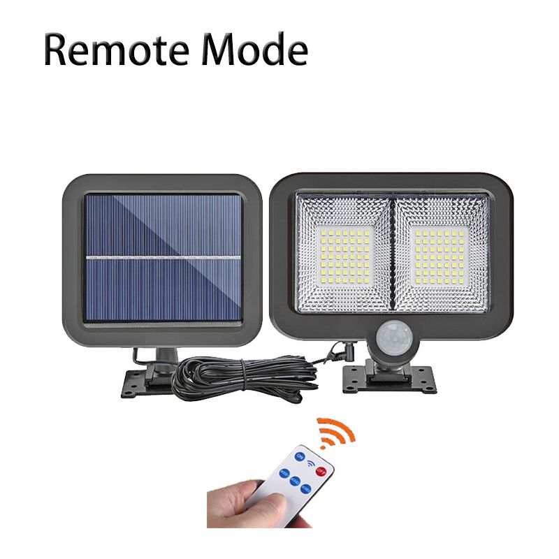 Solar-außenleuchte Mit 98 Leds Und Bewegungsmelder, Wasserdicht, Kabellos, Leistungsstark, Ideal Für Garten, Zaun, Tor, Hof Oder Eingang, 3-in-1-fernbedienung