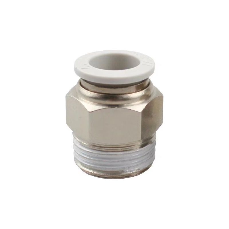 2 Stück Schnellkupplungen Für Druckluft, Pneumatische Verschraubungen, Durchmesser 8 Mm, Für Die Automobilindustrie (weiß, Pt1/2)