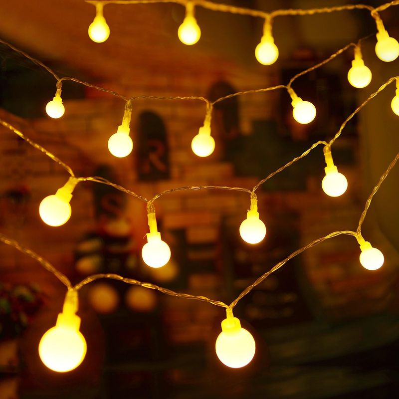 Batteriebetriebene Led-lichterkette, Kleine Warmweiße Glühbirnen, Romantische Dekoration Für Partys, Weihnachten, Halloween, Hochzeiten, Geburtstage, Schlafzimmer Und Terrassen (6 M, 40 Glühbirnen)