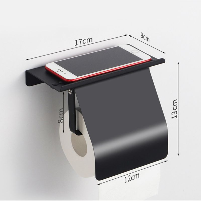 Toilettenpapierhalter Aus Edelstahl, 1 Stück, Gebürsteter Toilettenpapierspender, Toilettenpapierhalter Mit Ablage Für Handy, Für Bad Und Küche