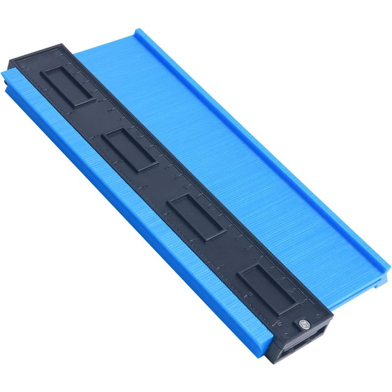 Konturenlehre, 10"/250 Mm (verdickt), Kunststoff-duplizierungswerkzeug Für Konturenlehrenmessungen, Zur Präzisen Messung Von Holzmarkierungen Durch Laminat (blau)