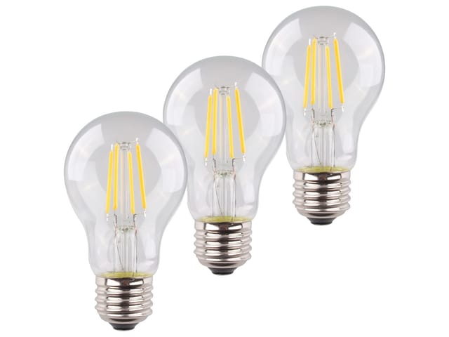 Müller-Licht 400290 LED EEK E (A - G) E27 Glühlampenform 4 W = 40 W Warmweiß 3 St.