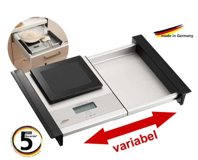 Ritter - Einbau-Waage wes 45 - LCD-Anzeige Wiegebereich bis 5000 g