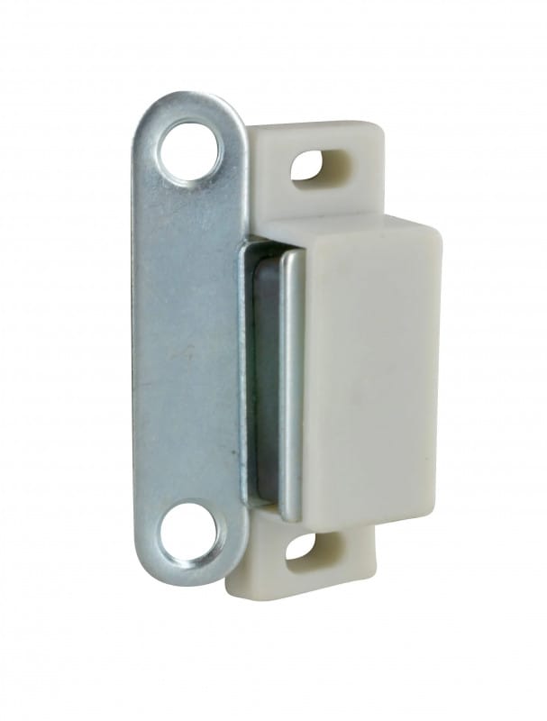 Magnetschnäpper weiß 4kg, 46x16x15 mm, 2 Stück