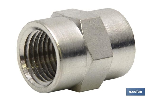 HH-Hülse R-1/2 aus vernickeltem Messing