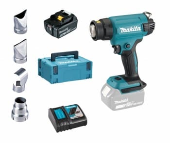 Makita - Heissluftgebläse DHG181RT1J (1 x 5,0 Ah + DC18RC + makpac 2)