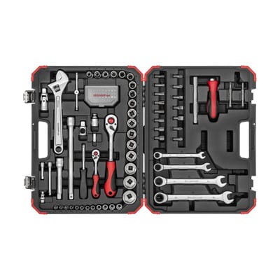 Red Steckschlüsselsatz 97-teilig Steckschlüssel Koffer 1/4' + 1/2' - Gedore