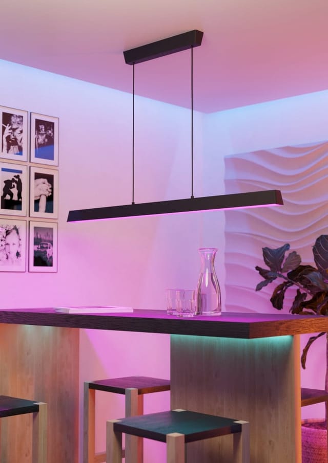 Eglo - led cct Pendelleuchte Simolaris-Z schwarz, rgb, Smart Home connect.Z