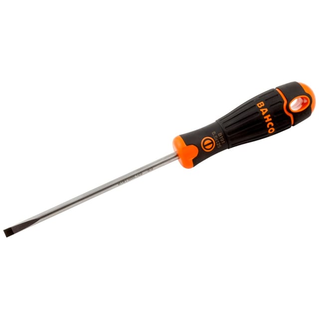 Fit Schraubendreher für Schlitzschrauben, gerade, mit 2-Komponenten-Griff 0,8 mm x 4 mm x 250 mm - Bahco