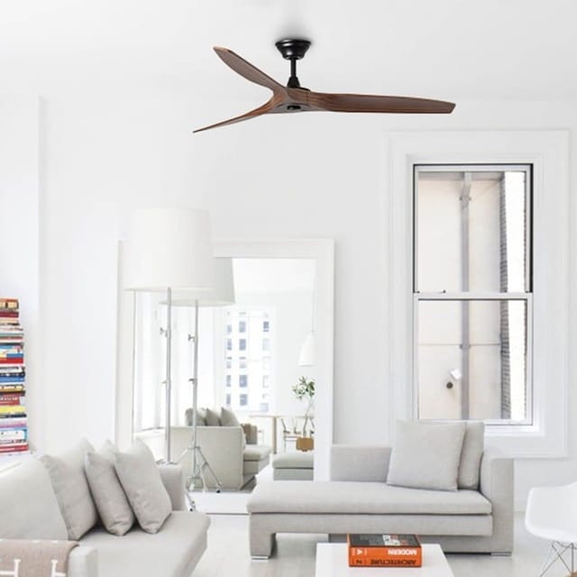 Serene Deckenventilator ohne dunkles Holzlicht