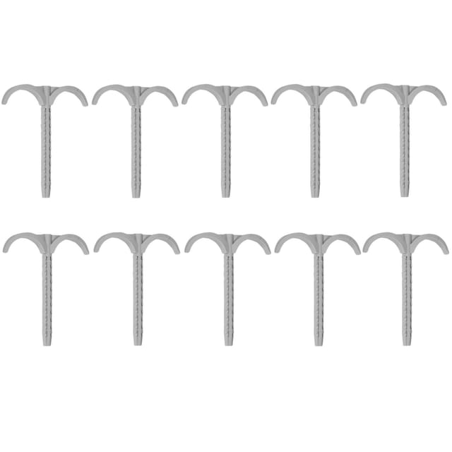 tecuro Rohrhaken - Dübelhaken 6 x 70 mm, doppelt (10 Stück)