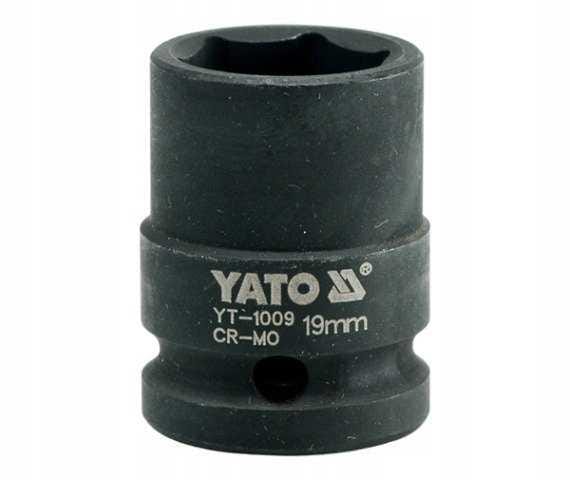 YATO 1/2" KURZER 6-KANT-SCHLAGSTECKSCHLÜSSEL 19mm