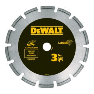 Dewalt - Zubehör - Diamanttrennscheibe für harte Materialien 230x22,23 mm DT3763