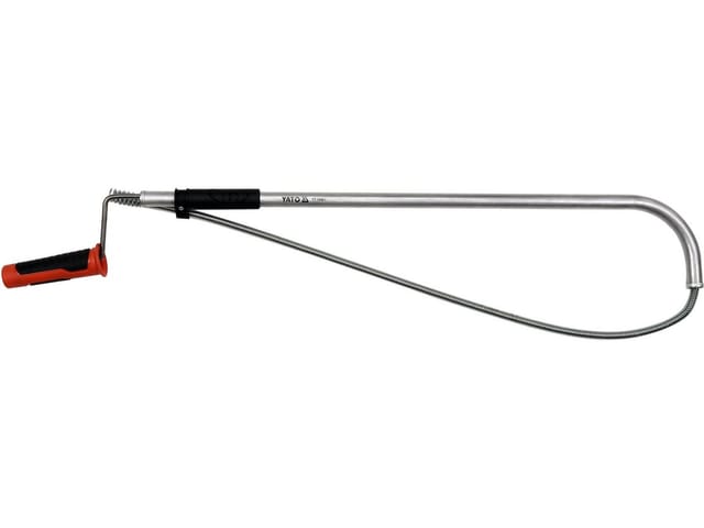 Yato Rohrreinigungsspirale 9 mm × 73 cm – Rohrreinigungswelle Abflussreiniger Abfluss Rohrreiniger, Toilette, Waschbecken, Dusche & Badewanne