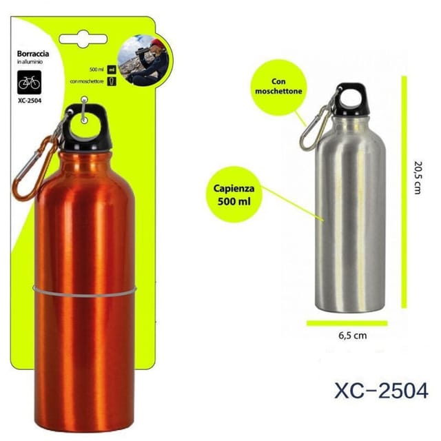 Trade Shop - ermet tap mit moschettone 500 ml colorate XC-2504 -
