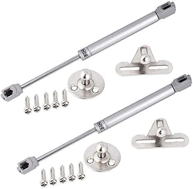 Hydraulische Gasdruckfedern zum Anheben von Schranktüren, Küchenmöbeln, Scharnierdämpfer, 80 N/8 kg, 270 mm, 2er-Pack