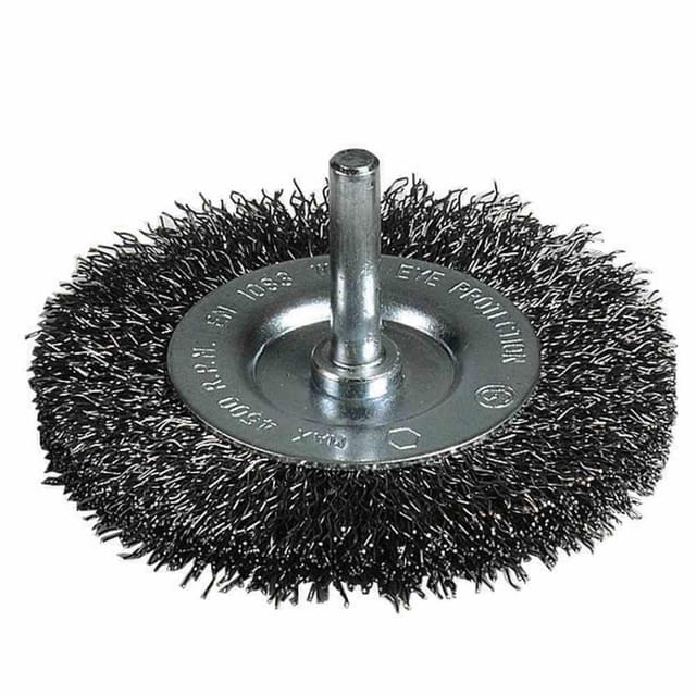 Scheibenbürste 75 mm 0,3 mm gewellt, 6 mm-Schaft
