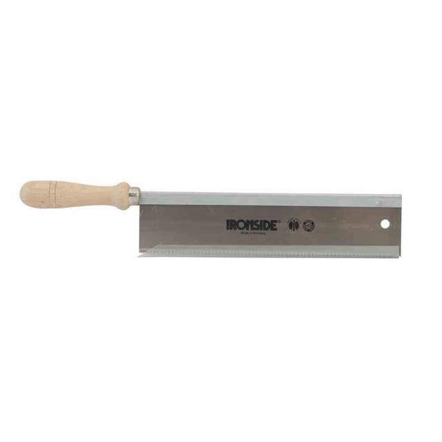 Feinsäge 250 mm gerade, mit Holzheft mit Holzheft