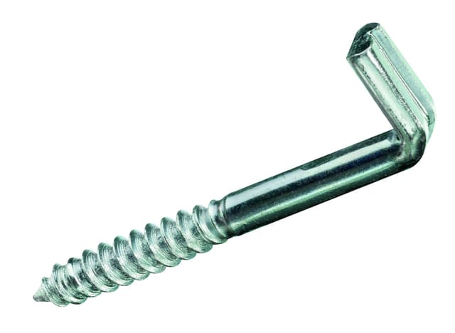 Schlitzschraubhaken, Art.7 für 8mm Dübel, Eisen, verzinkt, 5,8x 80 mm, 4 stk - HSI