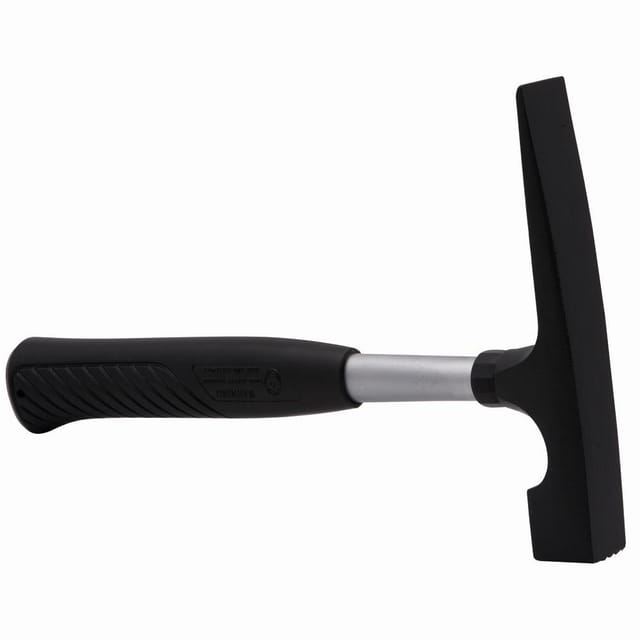 Ironside - Maurerhammer mit Stiel schwarz 850 g PVC-Handgriff mit Stahlrohr